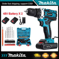 Makita 48V Безжична Бушалка – Сет со 2 Батерии и Додатоци